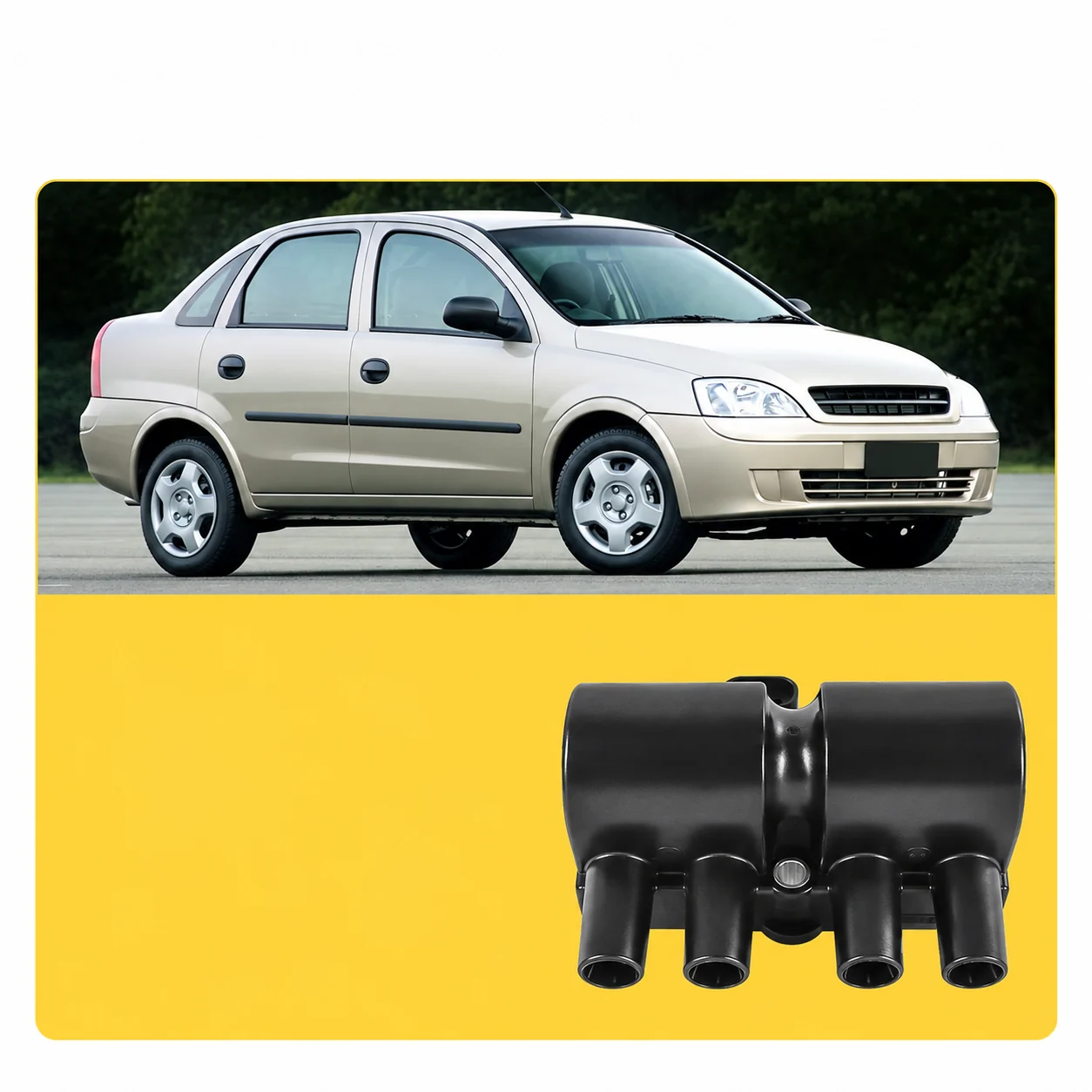 Bobina de Ignição Corsa 1.0, 1.4 e 1.6 MPFI 8V/16V 4 Pinos