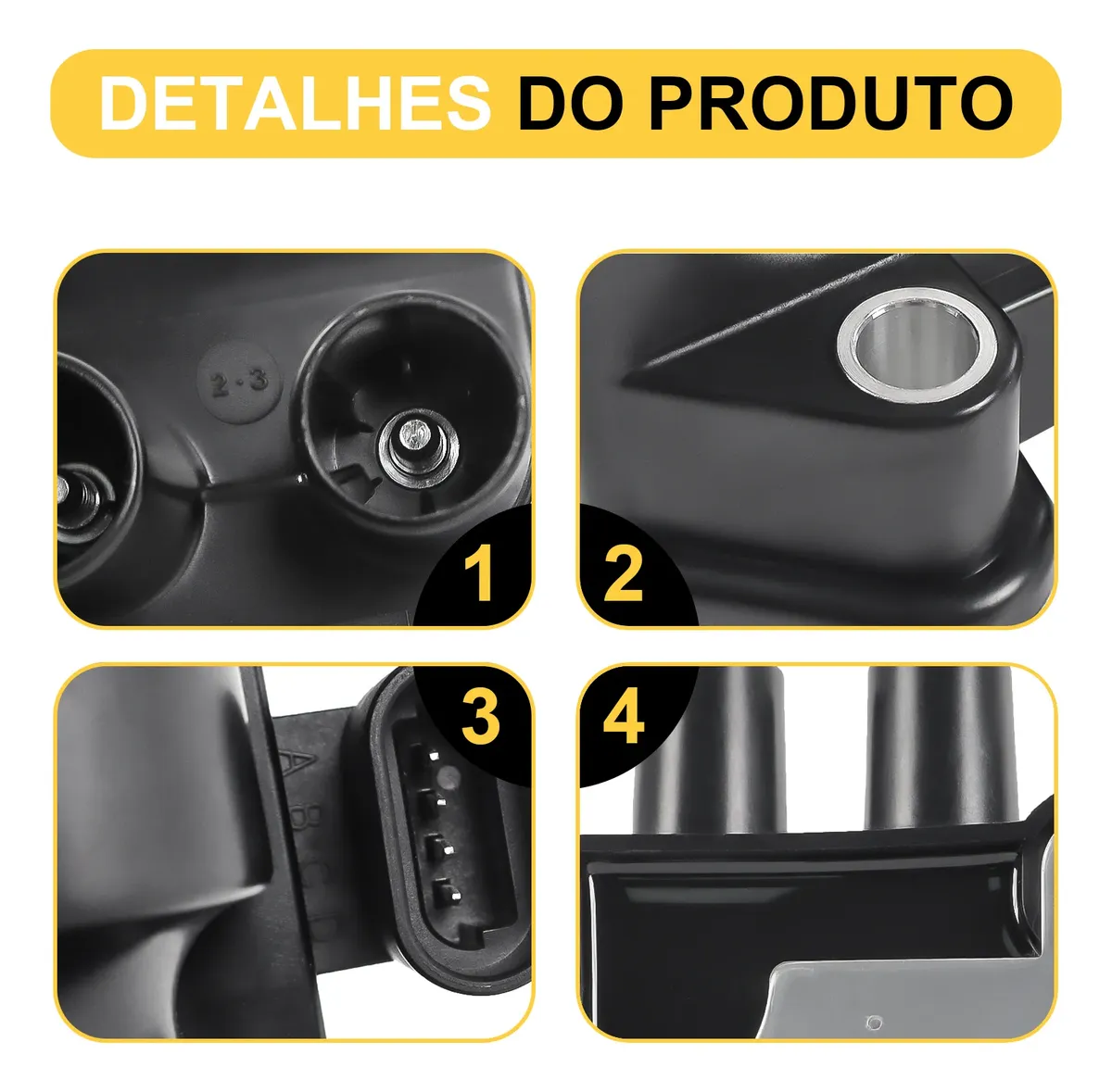 Bobina de Ignição Corsa 1.0, 1.4 e 1.6 MPFI 8V/16V 4 Pinos