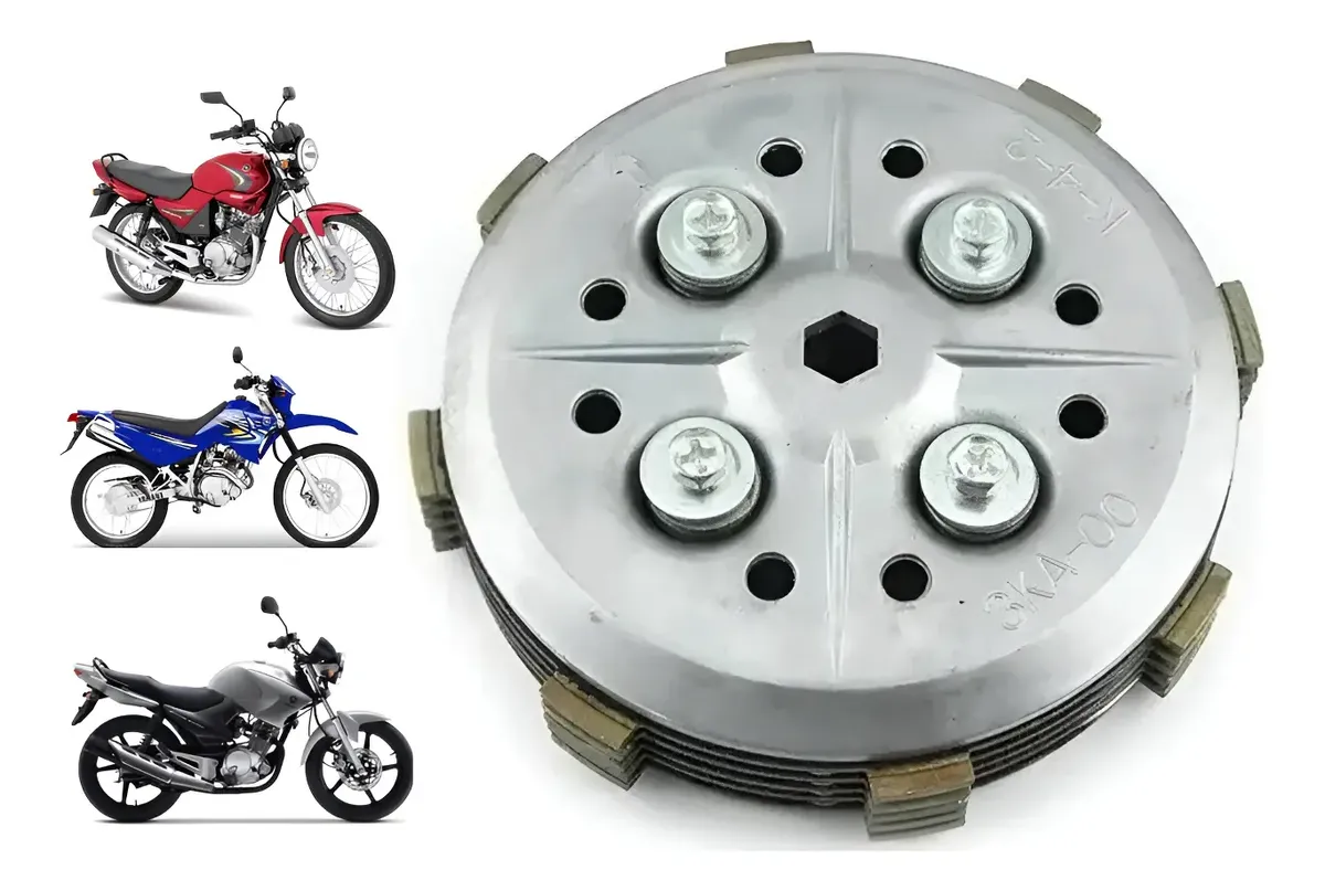 Kit Embreagem Completo YBR 125 XTZ Factor 125 2000 em Diante
