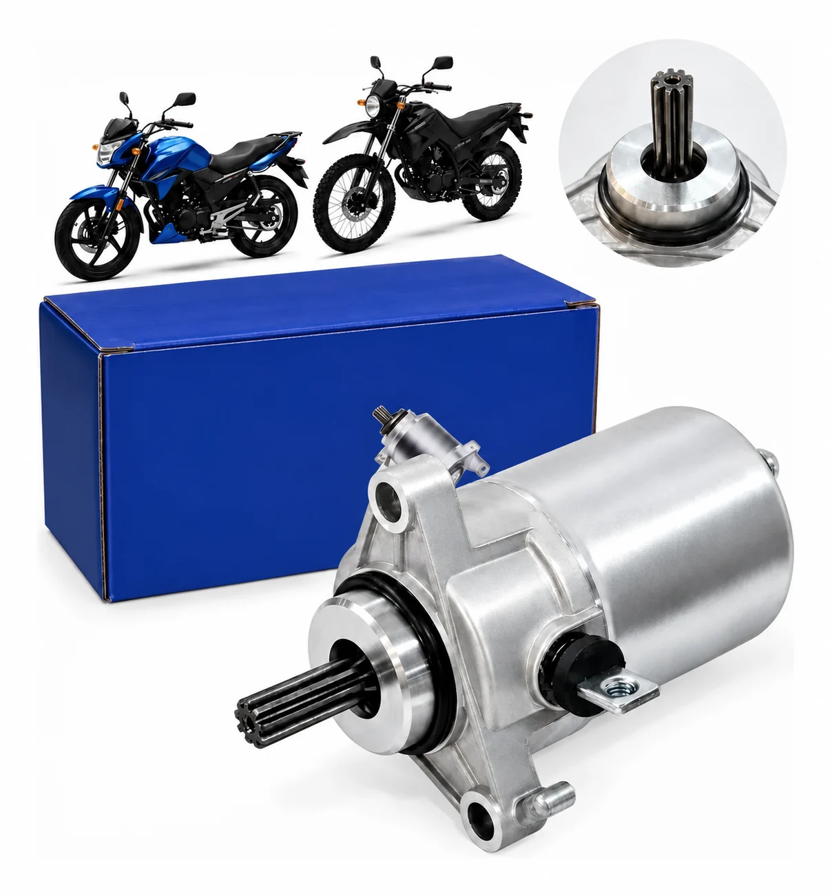 Motor de Partida Fazer 150 Factor 150 Crosser 150 NMAX 160