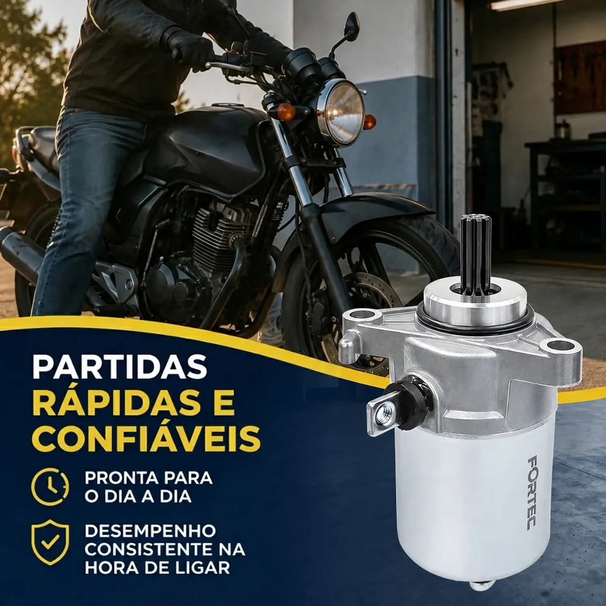 Motor de Partida Fazer 150 Factor 150 Crosser 150 NMAX 160